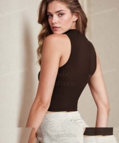 Alternative view of Mock Neck Top Sewing Pattern