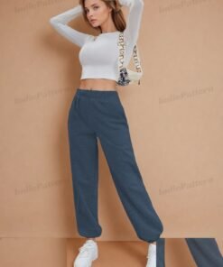 Alternative view of Comfy Wide-Leg Joggers Sewing Pattern