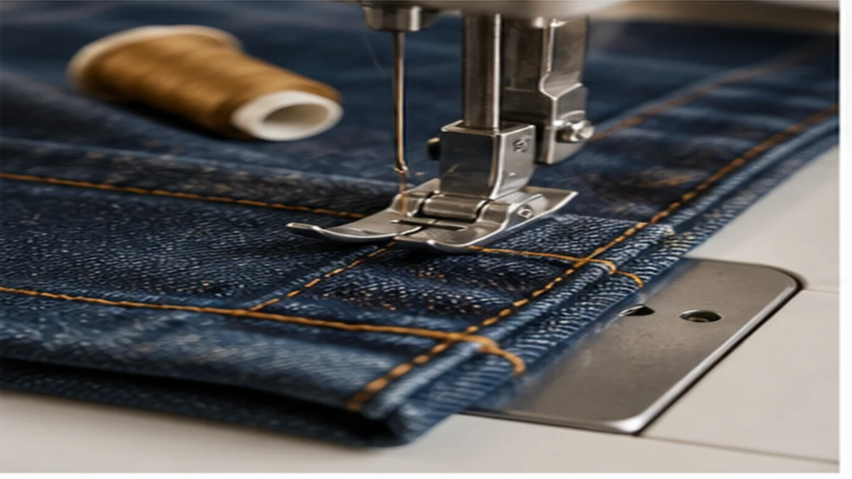 how to sew jeans hem blog hero image for Patternslabco
