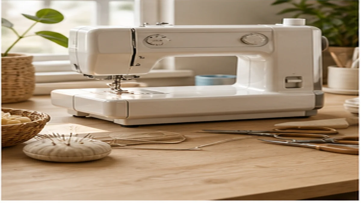 parts of a sewing machine blog hero image for Patternslabco